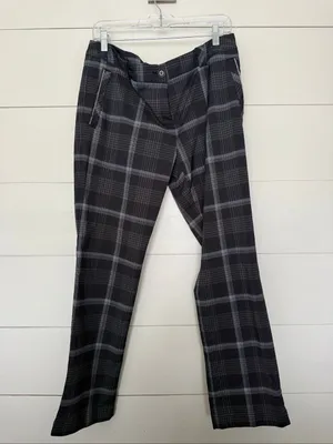 Nike Golf Women’s 12 Plaid Patterned Athletic Pants thumbnail 1