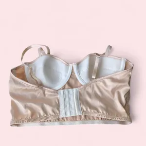 Beige champagne bra top bralette cami tank top corset sweetheart bustier blouse (Size S) thumbnail 2