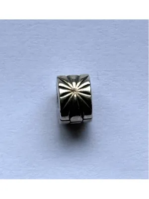 Pandora Sterling Silver Sunburst Clip Charm Retired Stamped 925 ALE thumbnail 2