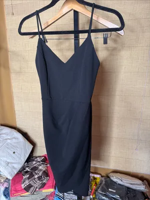 Lulus Forever Your Girl Black Bodycon Dress Size Small thumbnail 5