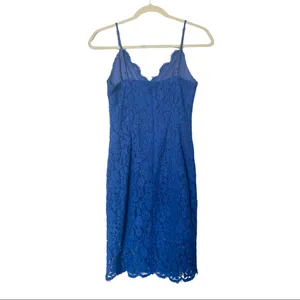 Lulu’s Picture of Perfection Spaghetti Strap Navy Blue Lace Dress Size Small thumbnail 9