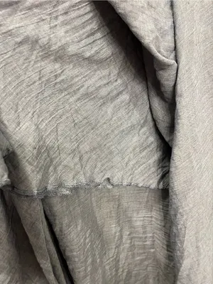 Flowing Gray Maxi Skirt with Elastic Waist thumbnail 6