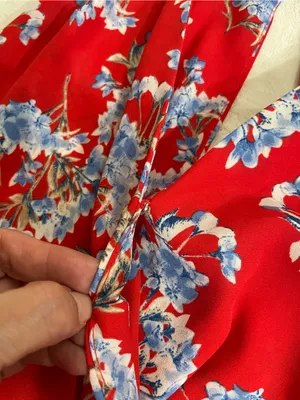 Lush Red Floral Sleeveless Maxi Dress with Open Back Size L NWT thumbnail 12