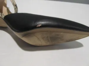 Franco Sarto Mali Snakeskin Black Heels Women’s Size 8 Ankle Strap Dress Shoes thumbnail 7