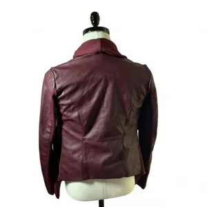 BLANKNYC Womens Goth Faux Leather Mixed Media Draped‎ Moto Jacket XS 30M-9027MX thumbnail 3