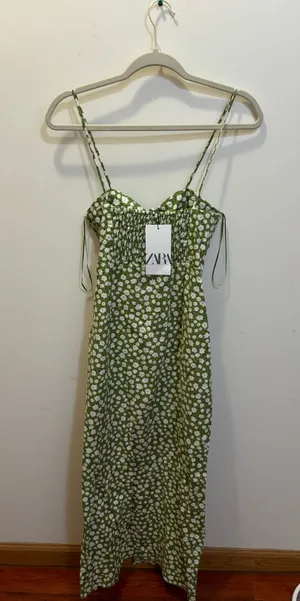 Green Floral Dress thumbnail 3