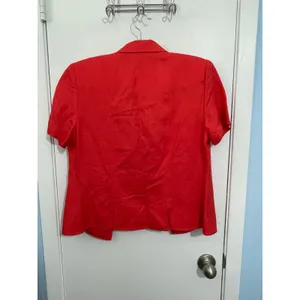 Vintage Jessica Howard 2 Piece Dress Set Size 10 Orange Linen Blend Summer NWT thumbnail 4
