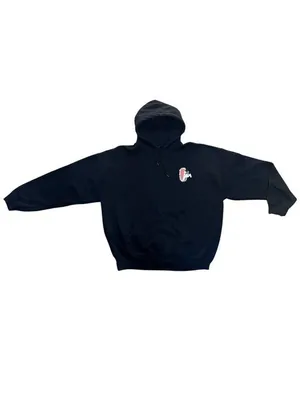 (RF) Lonely Ghost Indy Blue Severe Graphic Hoodie Black Sweatshirt Size XL thumbnail 2