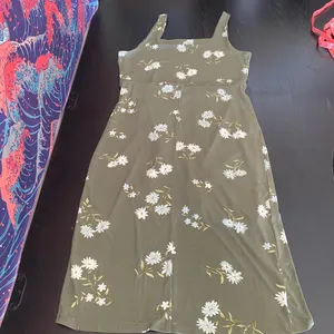 No Boundaries Olive Floral Dress thumbnail 5