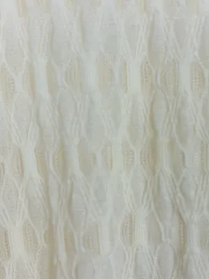 ASTR the label ivory sheer textured long sleeve top w/ asymmetric back detail. M thumbnail 5