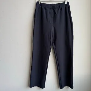 Quince Navy Blue Ponte Pants Straight Leg Size Medium 27" Inseam Office Career thumbnail 2