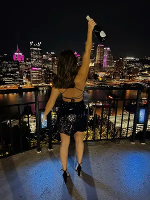 ThatsSoFetch Black Sequin Open Back Mini Dress thumbnail 2