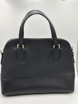 kate spade Cow Leathet‎ Black Dome Classic Satchel /Crossbody with gold hardware thumbnail 3