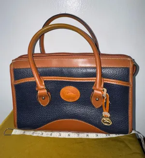 Vintage Dooney & Bourke All Weather Leather Satchel Unlined. thumbnail 1