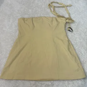 Peppermayo Womens Yellow Mini Festival Summer Dress 14 Preppy Soft College Fun thumbnail 2