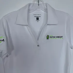 Pebble Beach White Company Logo Polo Short Sleeve Golf Top Womens Size Small thumbnail 13