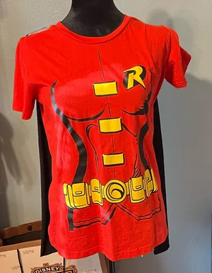 Robin Halloween Graphic T-Shirt with socks and green headband thumbnail 1