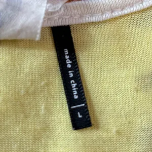 Akemi + Kin Anthropologie White Lace Yellow Lined High-Low Tank Top Large thumbnail 4