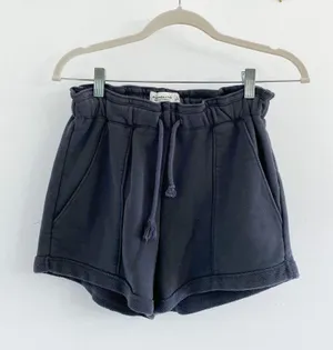 Abercrombie Cloud High Rise Paperbag Gray Shorts thumbnail 1