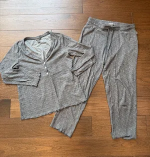 Eddie Bauer Cozy Gray Two-Piece Sleep Set Medium - C35-010 thumbnail 1