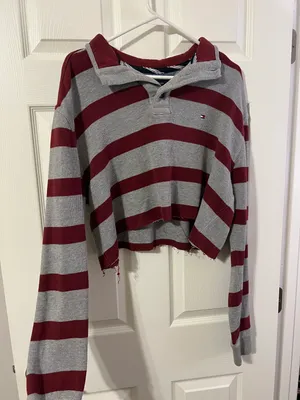Tommy Hilfiger Long Sleeve Cutoff Polo thumbnail 1