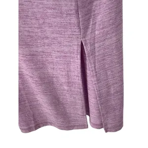 Talbots Soft Drape Jersey Maxi Dress‎ Heathered Lavender Lattice Back Size Large thumbnail 9