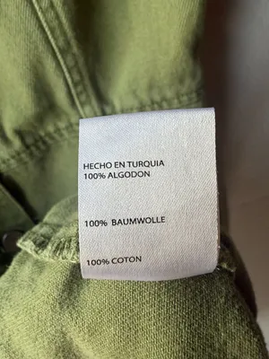 Urban Outfitters Olive Green Denim Mini Dress Size 6 Button Front Cotton Cottage thumbnail 5
