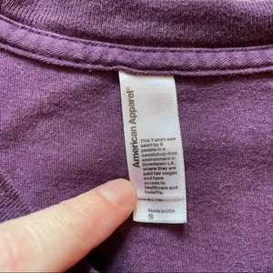 American Apparel Riffraff Purple Louisiana State Love Short Sleeve Tee Small thumbnail 4