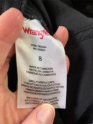 Wrangler Black Women's Straight-Leg Jeans Size 8 / 29 thumbnail 7