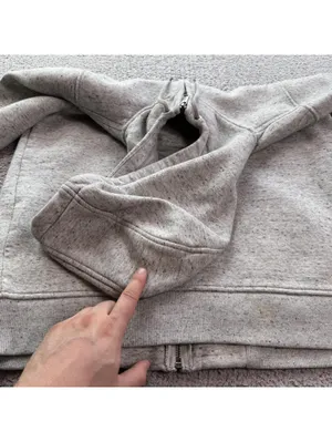 Carhartt Full Zip Hoodie Womens XL Relaxed Fit Gray Speckled Workwear Sweatshirt thumbnail 8
