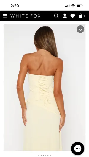 White fox bustier top thumbnail 4