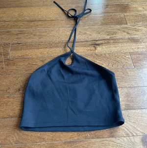 ZARA Black Halter Top thumbnail 1