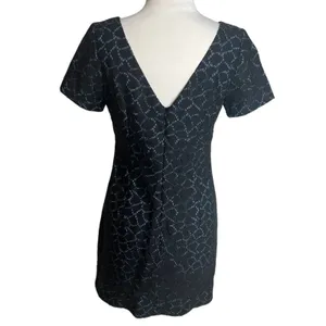 Anthropologie Plenty by Tracy Reese‎ Frankie metallic lace dress Sz 4 thumbnail 4