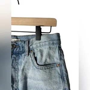 PacSun‎ Vintage High Rise Denim Shorts 27 Light Wash Frayed Cutoff thumbnail 3