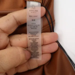 OFFLINE by Aerie Real Luxe Brown Faux Leather High Rise Leggings M thumbnail 3