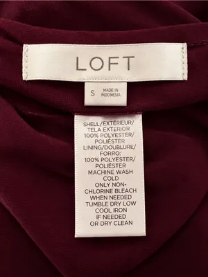 LOFT Burgundy Wine Velvet Racerback V-Neck Camisole Flowy Evening Dress Tank Top thumbnail 6