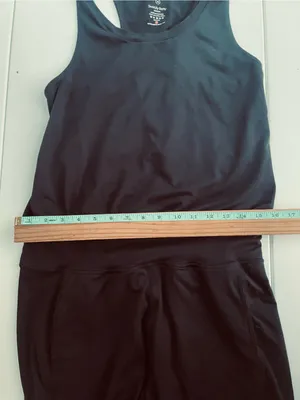 Sweaty Betty Jumpsuit Black Yoga One Piece, Size M, EUC thumbnail 11