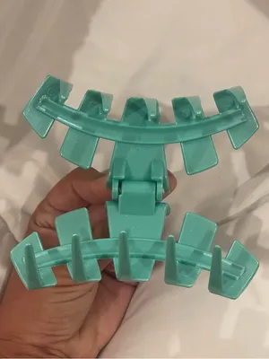 Teleties Turquoise Shimmer Hair Claw Clip thumbnail 5