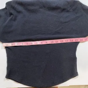 We The Free Black Waffle Knit Long Sleeve Crop Top Size Small Boho thumbnail 4