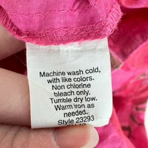 J. Crew 100% Cotton Preppy‎ Pink Floral Cap Sleeve Mini Dress Pockets Size 0 thumbnail 6