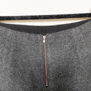 Madewell Boulevard Charcoal Grey Wool Skirt Size 2 thumbnail 7