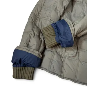 Vintage Y2K Abercrombie & Fitch Down Quilted Puffer Jacket Size L Green Military thumbnail 4