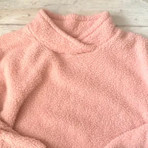 Jane & Bleecker Women’s M Pink Sherpa Cowl Neck Pullover Sweater Fleece Medium thumbnail 3