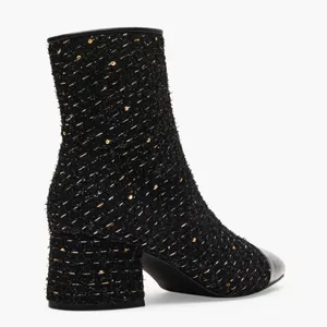 Steve Madden NEW Eiffel Bootie (Women) 8M, BLACK MULTI thumbnail 3