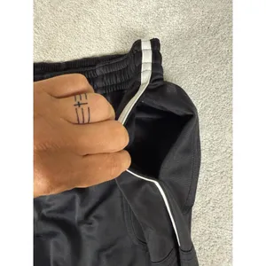 Air Jordan Track Pants Mens XXL Athletic Black White Stripe Ankle Zip Baggy Wide thumbnail 5