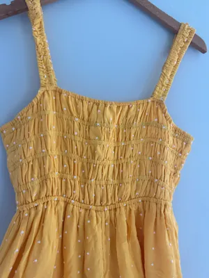 Urban Outfitters yellow polka dot romper S thumbnail 4