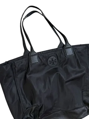 Tory Burch Black Nylon and Leather Tote thumbnail 3