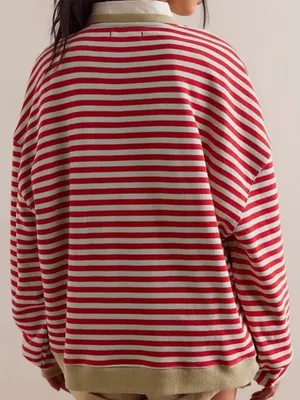 Free people Classic Striped Crew sweater thumbnail 3