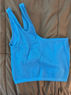 ZARA Blue Top Crop thumbnail 1