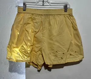 Young Fabulous & Broke Light Yellow Cotton Shorts thumbnail 1